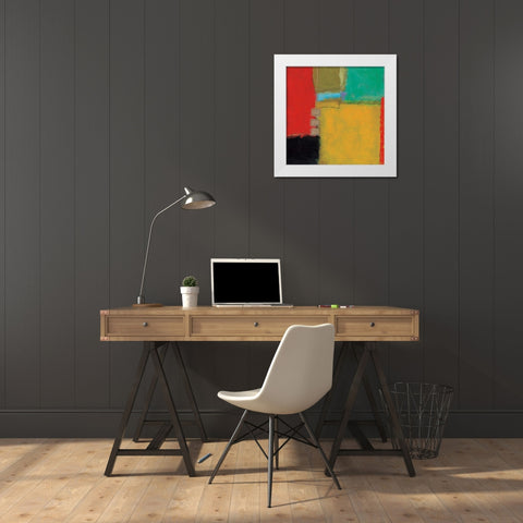 Muse I White Modern Wood Framed Art Print by Cardenas, Jason