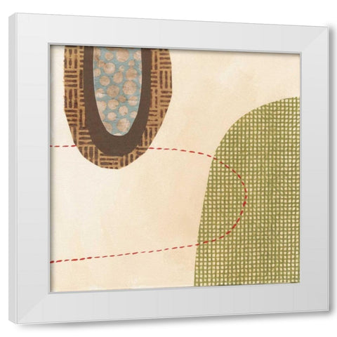 Jump White Modern Wood Framed Art Print by Codo, Ella