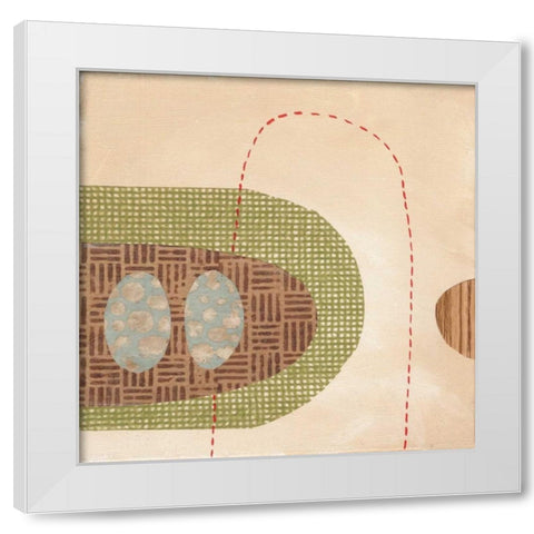 Lump White Modern Wood Framed Art Print by Codo, Ella