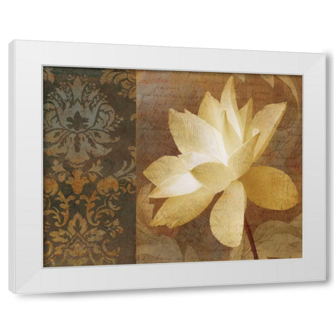 Lettre DAmour II White Modern Wood Framed Art Print by Mallett, Keith