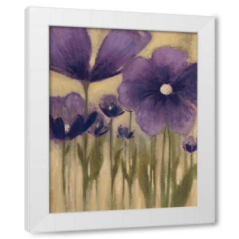 Summer Bloom I White Modern Wood Framed Art Print by MARIA
