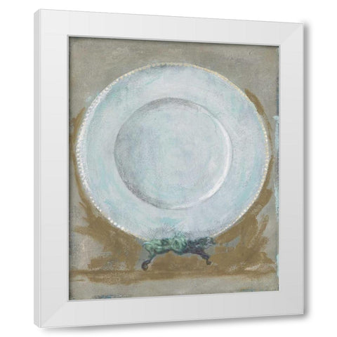 Dinner Plate II White Modern Wood Framed Art Print by Stajan-Ferkul, Andrea