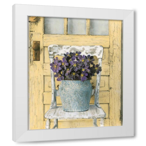 Cottage Bouquet I White Modern Wood Framed Art Print by Atria, Cristin