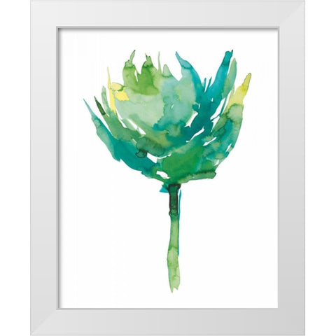 Aria I White Modern Wood Framed Art Print by Meyers, Rebecca