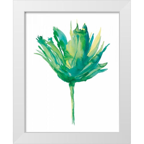 Aria II White Modern Wood Framed Art Print by Meyers, Rebecca