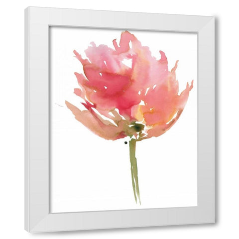 Melody I White Modern Wood Framed Art Print by Meyers, Rebecca