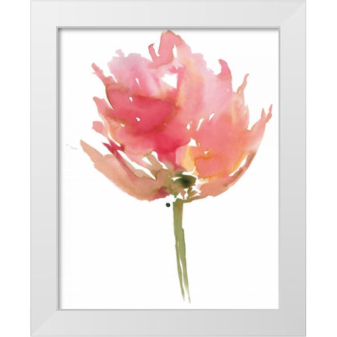 Melody I White Modern Wood Framed Art Print by Meyers, Rebecca