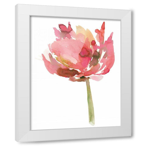 Melody II White Modern Wood Framed Art Print by Meyers, Rebecca