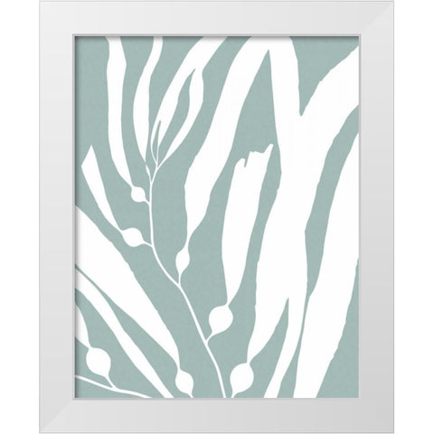 Seagrass I White Modern Wood Framed Art Print by Berg, Sabine