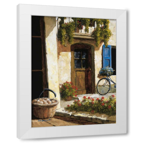 Back From the Market White Modern Wood Framed Art Print by Archambault, Gilles