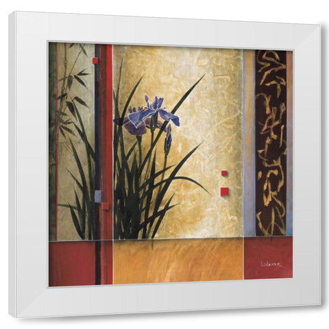 Garden Gateway White Modern Wood Framed Art Print by Li-Leger, Don