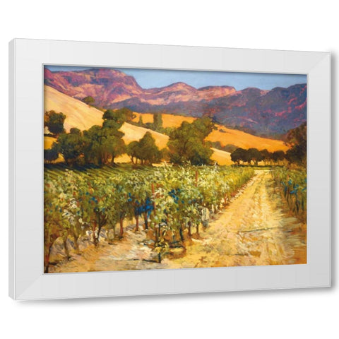Wine Country White Modern Wood Framed Art Print by Craig, Philip