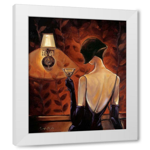 Mademoiselle White Modern Wood Framed Art Print by Biddle, Trish
