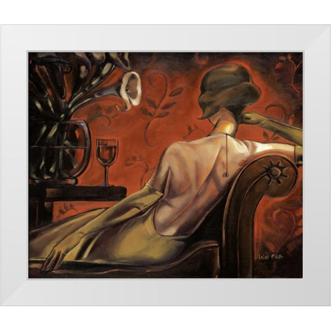 Bordeaux Lounge White Modern Wood Framed Art Print by Biddle, Trish