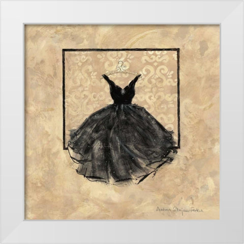 Take Me Dancing I White Modern Wood Framed Art Print by Stajan-Ferkul, Andrea