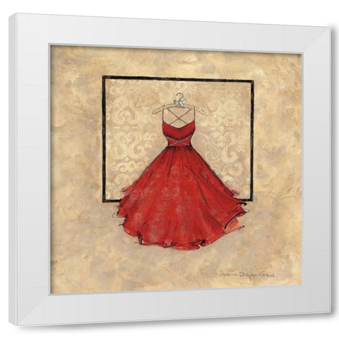 Take Me Dancing II White Modern Wood Framed Art Print by Stajan-Ferkul, Andrea