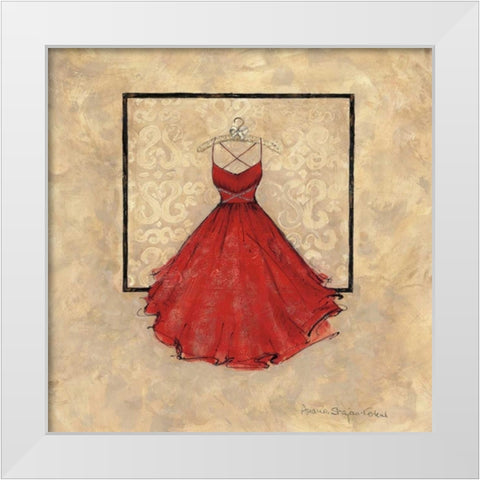 Take Me Dancing II White Modern Wood Framed Art Print by Stajan-Ferkul, Andrea
