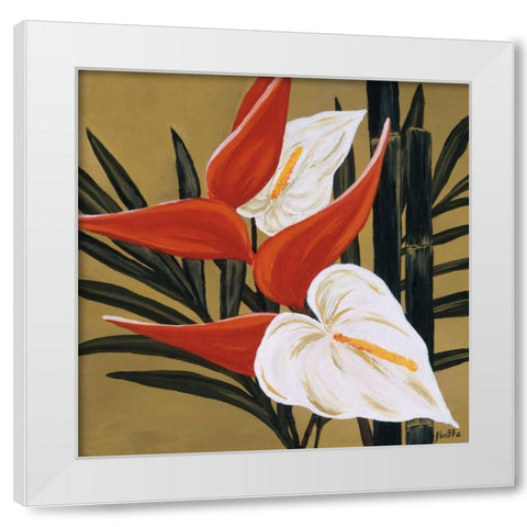 Sun Kissed III White Modern Wood Framed Art Print by St. Amant, Yvette