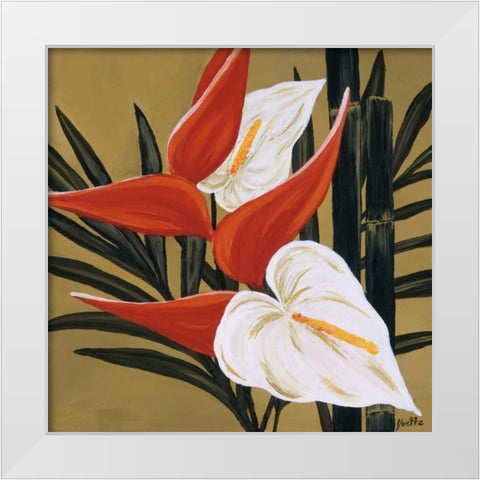 Sun Kissed III White Modern Wood Framed Art Print by St. Amant, Yvette