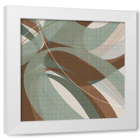 Mint Ripple IV White Modern Wood Framed Art Print by Ahava