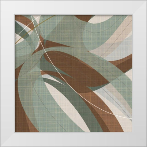 Mint Ripple IV White Modern Wood Framed Art Print by Ahava