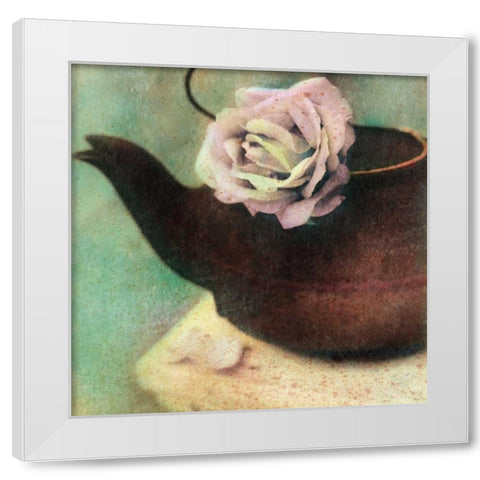 Natures Blossoms II White Modern Wood Framed Art Print by Friedman, Susan