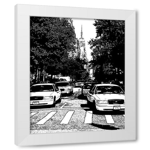 New York Minute I White Modern Wood Framed Art Print by Maihara/Watt, Jeff/Boyce