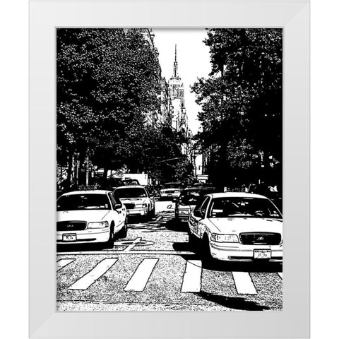 New York Minute I White Modern Wood Framed Art Print by Maihara/Watt, Jeff/Boyce