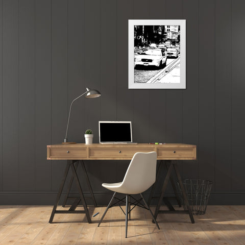 New York Minute II White Modern Wood Framed Art Print by Maihara/Watt, Jeff/Boyce