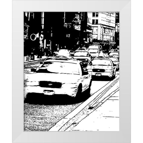 New York Minute II White Modern Wood Framed Art Print by Maihara/Watt, Jeff/Boyce