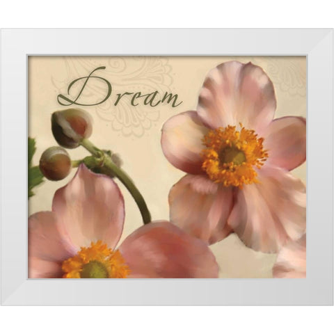 Dream White Modern Wood Framed Art Print by Tanner, Jan