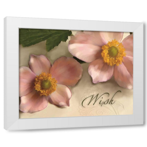 Wish White Modern Wood Framed Art Print by Tanner, Jan