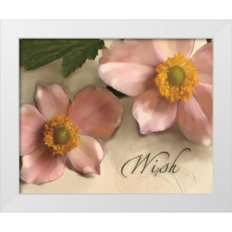 Wish White Modern Wood Framed Art Print by Tanner, Jan