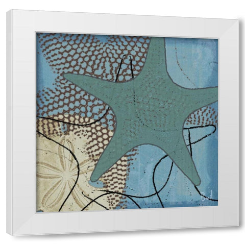 Oceans Delight I White Modern Wood Framed Art Print by Basil, Jason