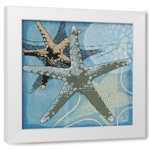 Oceans Delight II White Modern Wood Framed Art Print by Basil, Jason