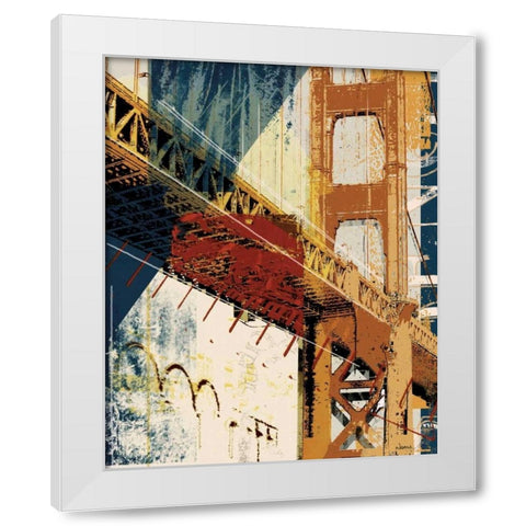 Into Manhattan I White Modern Wood Framed Art Print by NOAH