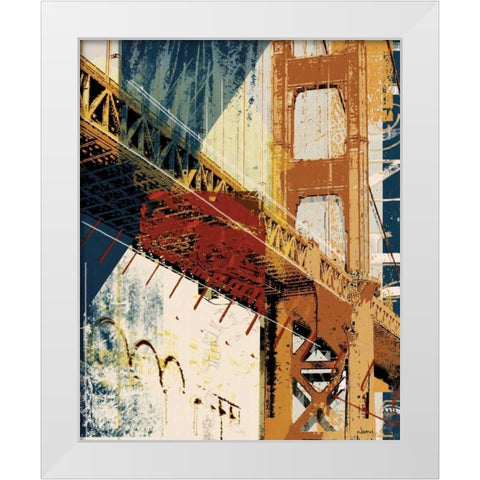 Into Manhattan I White Modern Wood Framed Art Print by NOAH