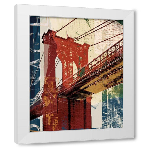 Into Manhattan II White Modern Wood Framed Art Print by NOAH