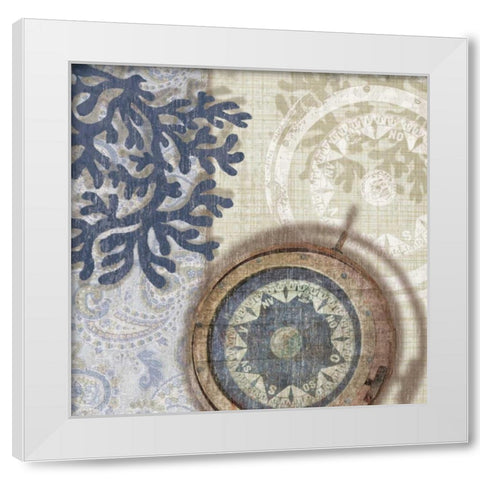 Sailing Adventure II White Modern Wood Framed Art Print by Venter, Tandi