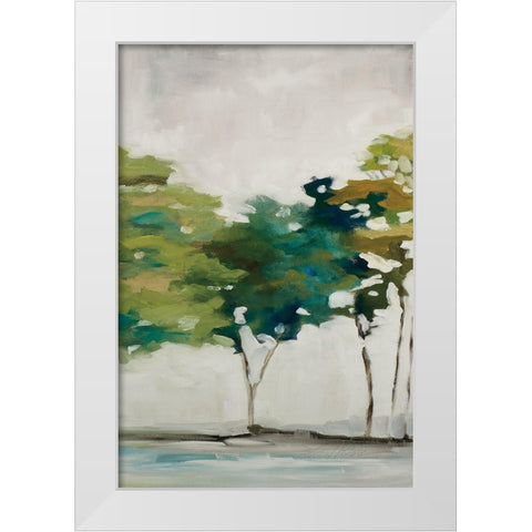 Late Summer Trees III White Modern Wood Framed Art Print by Ellens, Jacqueline