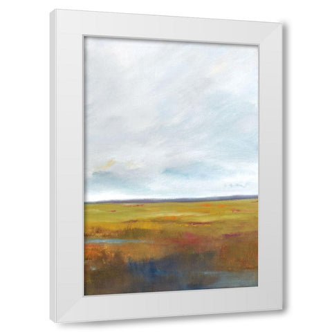 Sunset Over The Marsh III White Modern Wood Framed Art Print by Jackson, Victoria