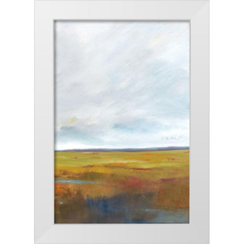 Sunset Over The Marsh III White Modern Wood Framed Art Print by Jackson, Victoria