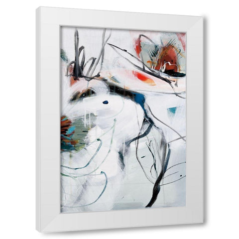 Winter Dance III White Modern Wood Framed Art Print by Fitsimmons, A