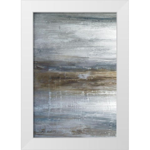 Mirage A White Modern Wood Framed Art Print by Fontaine, Stephane