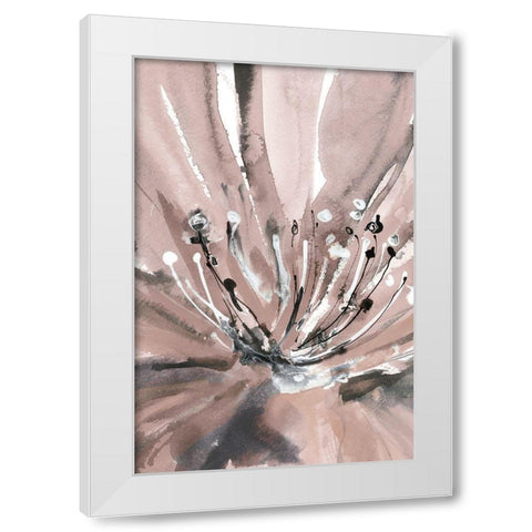 Pretty in Pink II White Modern Wood Framed Art Print by Meyers, Rebecca