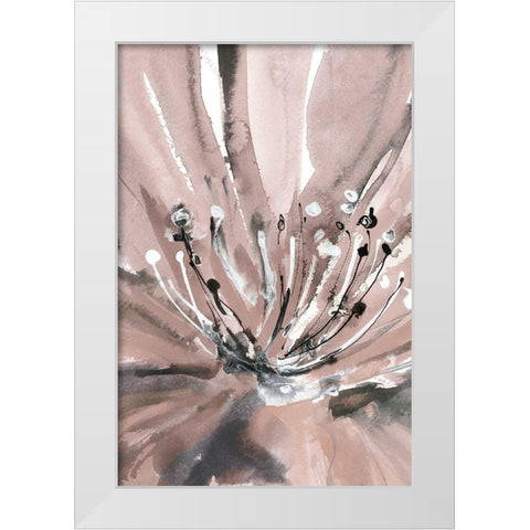 Pretty in Pink II White Modern Wood Framed Art Print by Meyers, Rebecca