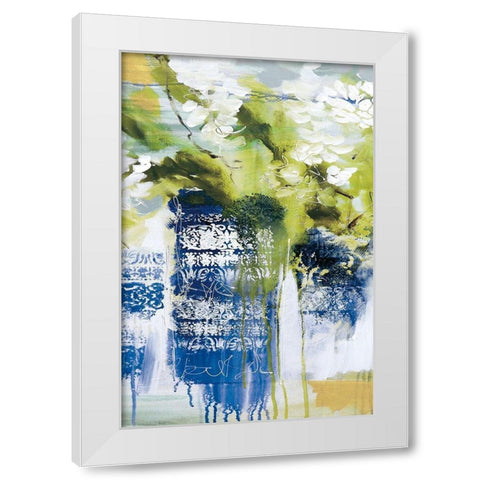 Blue Wrens II White Modern Wood Framed Art Print by Jones, A.