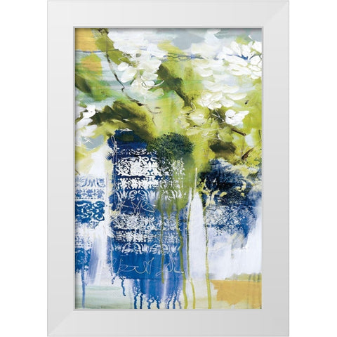Blue Wrens II White Modern Wood Framed Art Print by Jones, A.