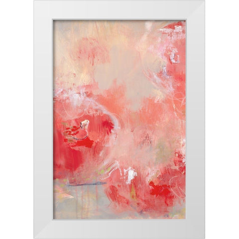 At First Blush II White Modern Wood Framed Art Print by Cole, Macy