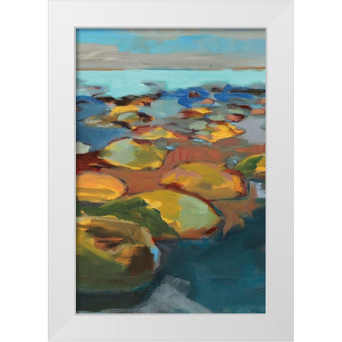 Navigating Obstacles II White Modern Wood Framed Art Print by Harwood, Jennifer